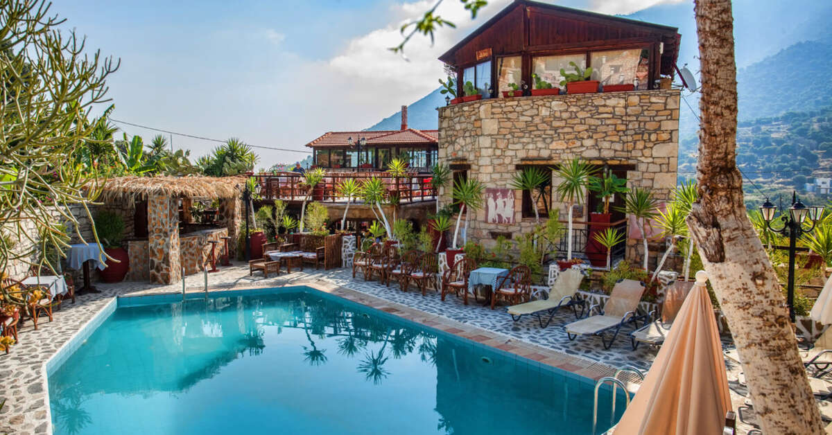 Ein Foto vom Pool im Stone Village Petrino Horio