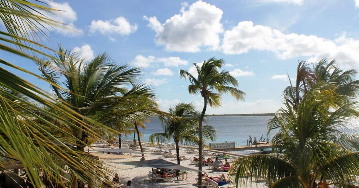 Een foto van het strand bij Eden Beach Resort