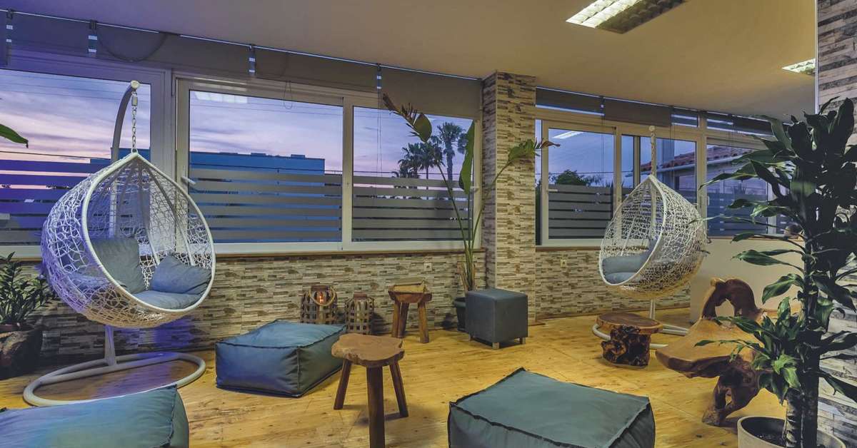 Een foto van het interieur van Sunny Days Hotel & Appartementen