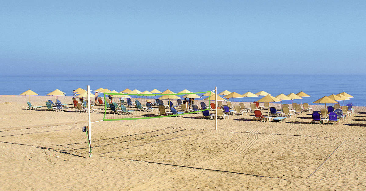 Een foto van het strand bij Odyssia Beach Hotel