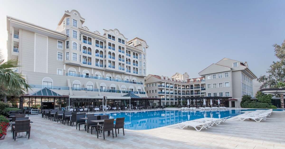 Ein Foto vom Pool im Hotel Sultan of Side