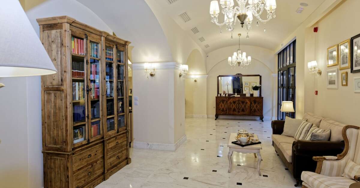 Een foto van het interieur van Ionia Suites