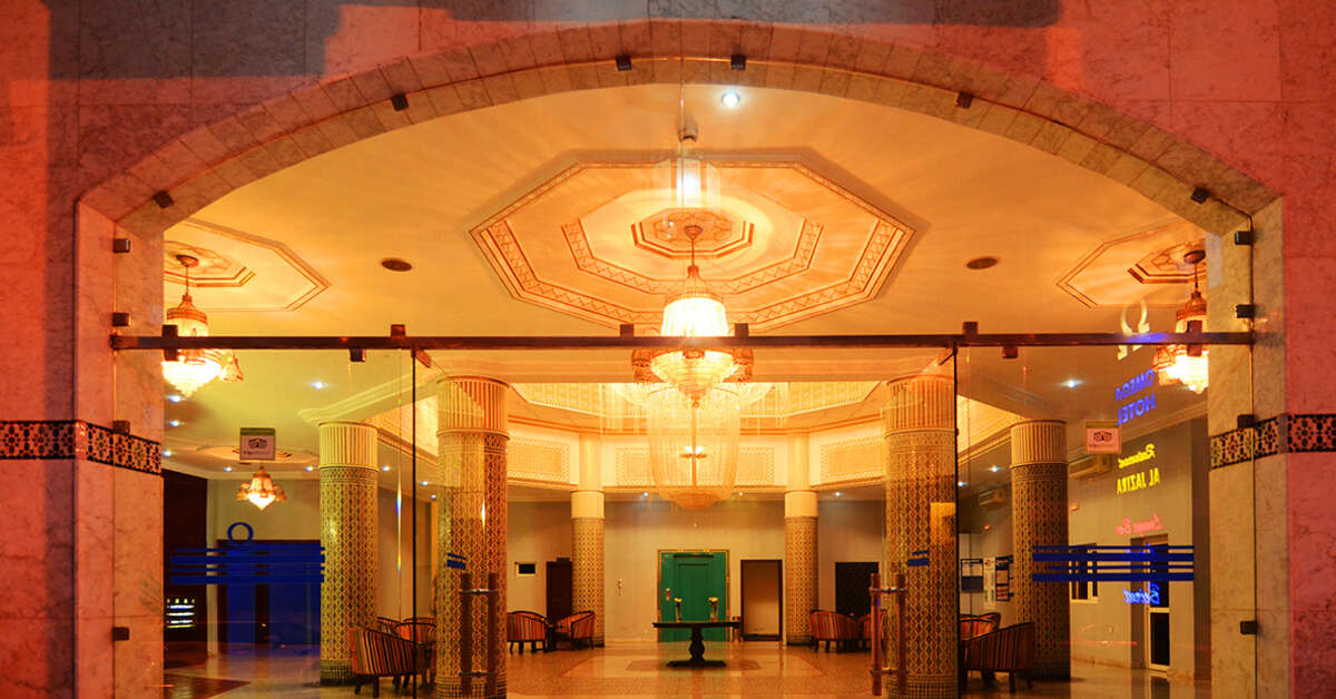 Een foto van het interieur van Omega Hotel Agadir