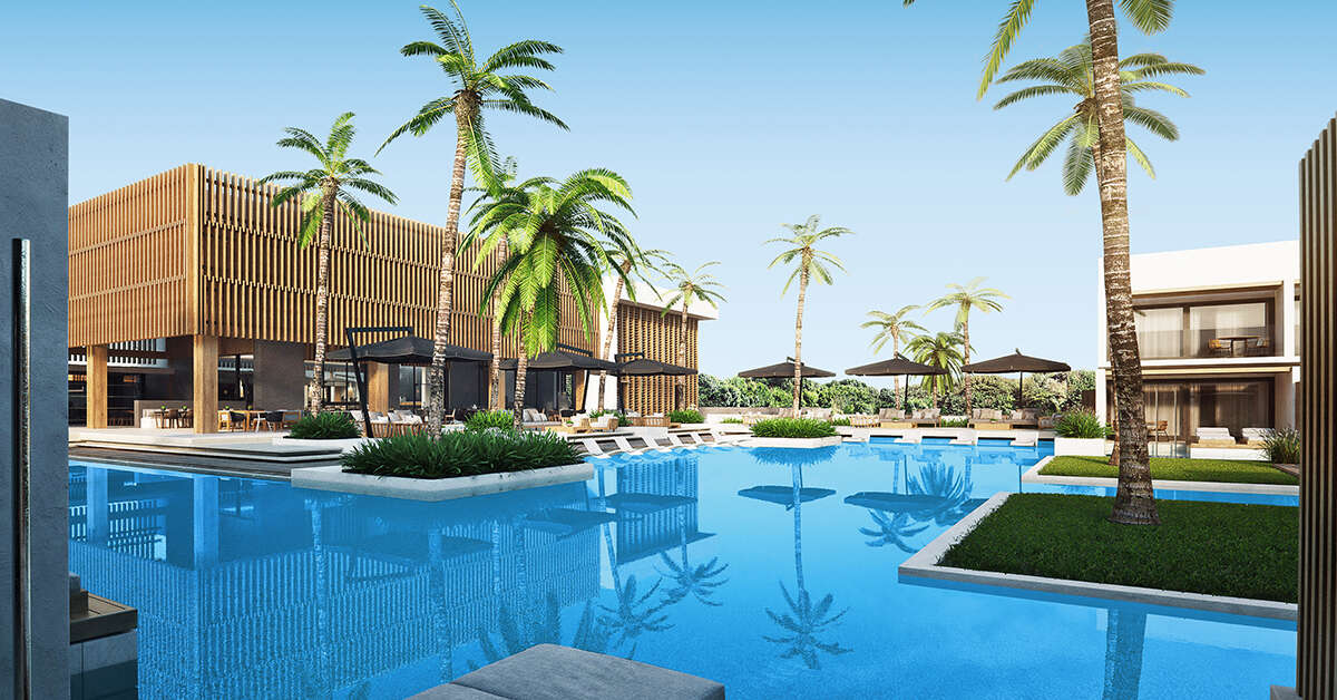 Een foto van het zwembad bij D’Andrea Lagoon Suites