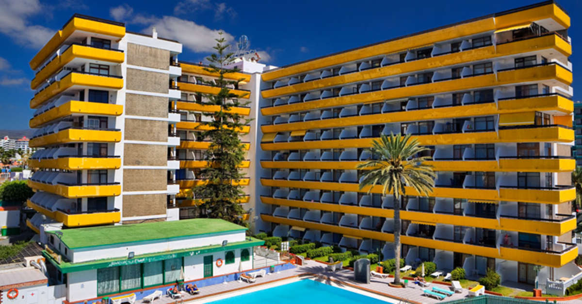 Een foto van het zwembad bij Appartementen Las Arenas