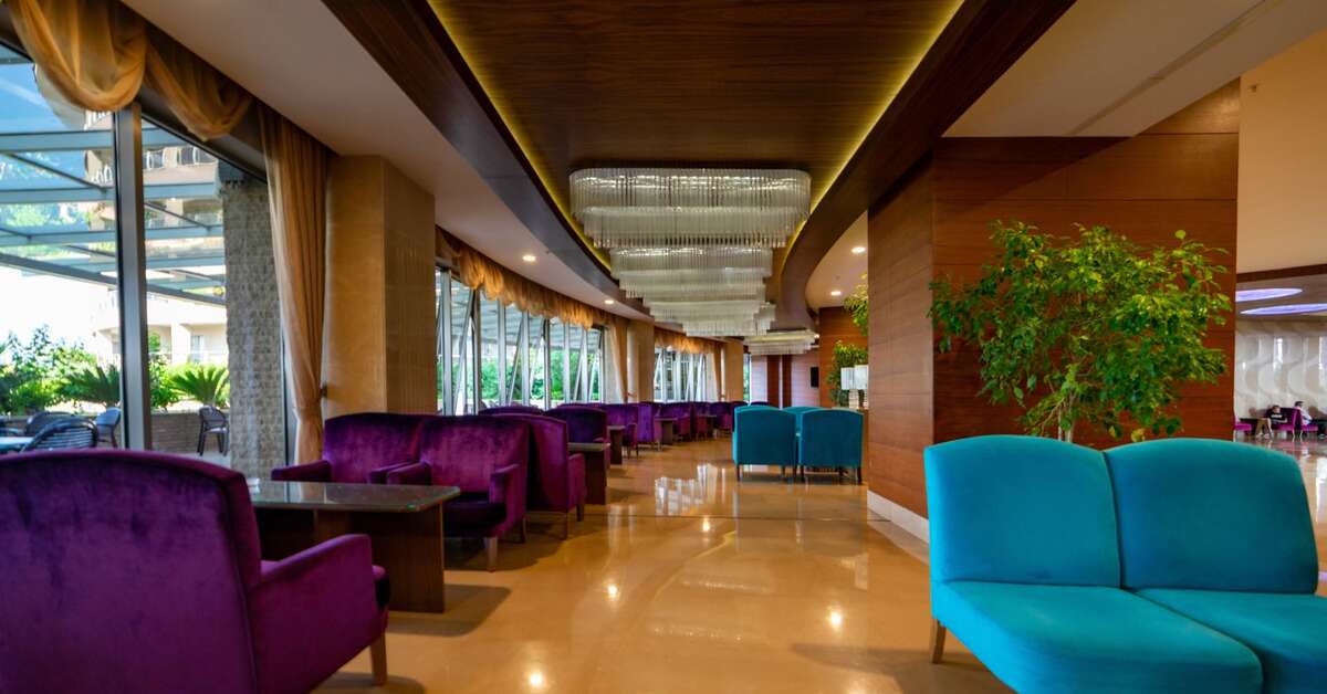 Een foto van het interieur van Sunmelia Beach Resort & Spa