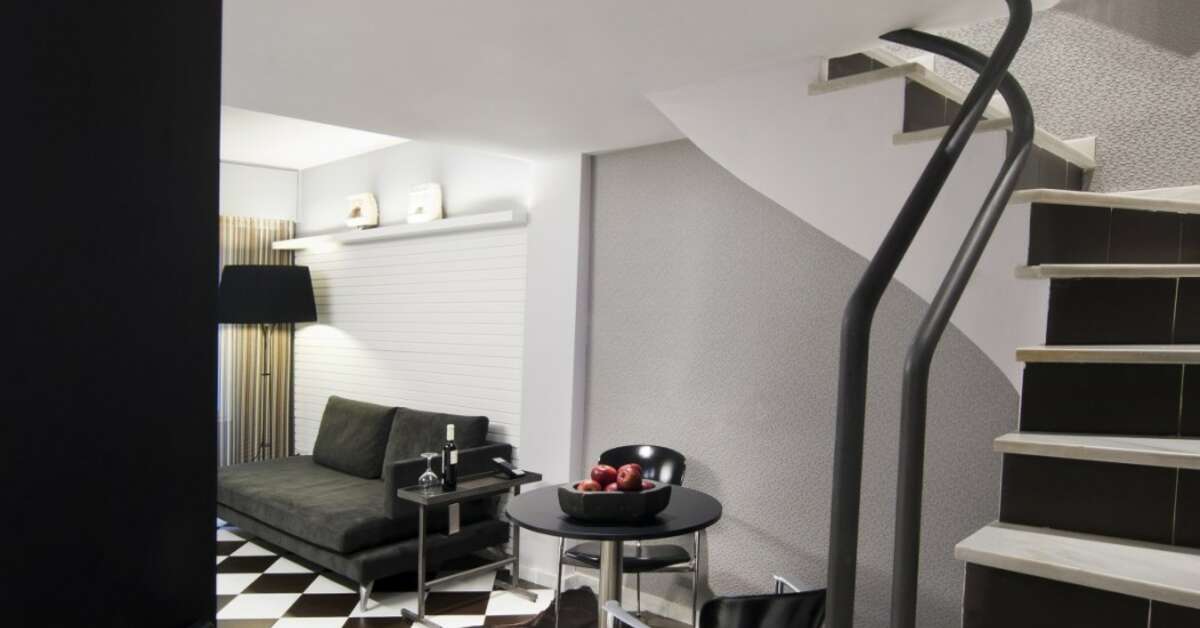 Een foto van het interieur van Gran Derby Suite
