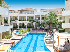 Een foto van een overzicht van Dimitrios Village Beach Resort