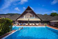 Een foto van een overzicht van La Digue Island Lodge