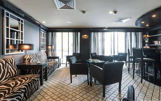 Een foto van het interieur van Hotel Lisboa