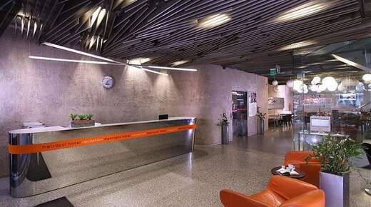 Een foto van het interieur van Hotel Metropol