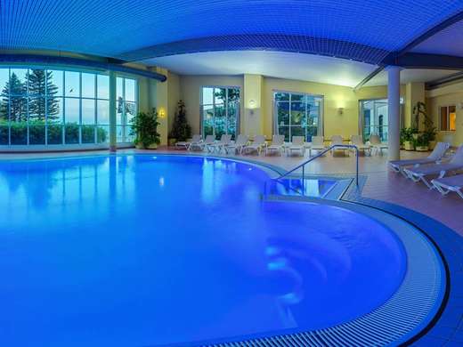 Ein Foto vom Pool im Ringberg Hotel
