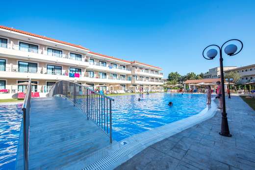 Een foto van het zwembad bij Hotel Angela Beach