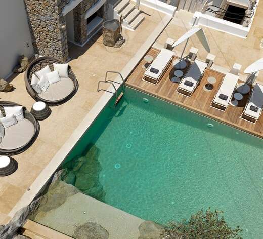Een foto van het zwembad bij Kove Mykonos - A Myconian Collection Hotel