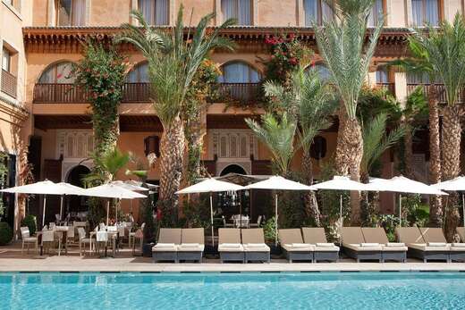 Ein Foto vom Pool im Les Jardins de la Koutoubia