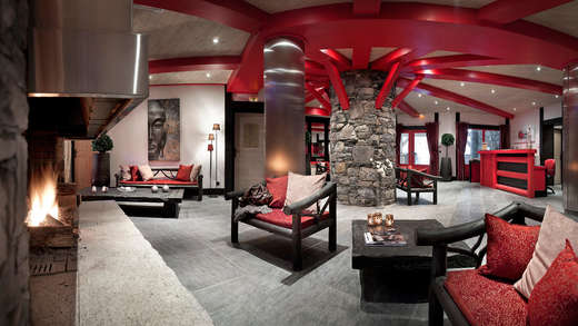 Een foto van het interieur van Residentie Le Telemark