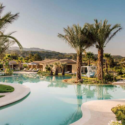 Een foto van het zwembad bij 7Pines Resort Sardinia
