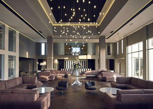 Een foto van het interieur van Pelagos Suites Hotel & Spa
