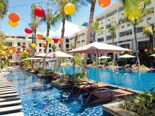 Een foto van het zwembad bij Sanur Resort Watujimbar