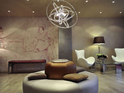 Een foto van het interieur van Mercure Paris Bastille Marais Hotel