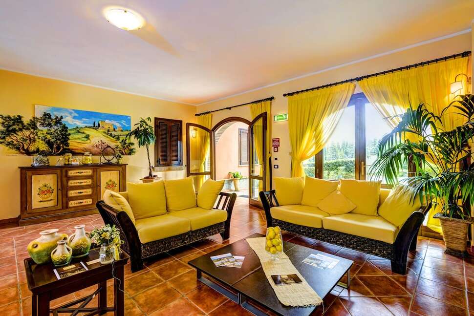 Een foto van het interieur van Pian Dei Mucini Resort