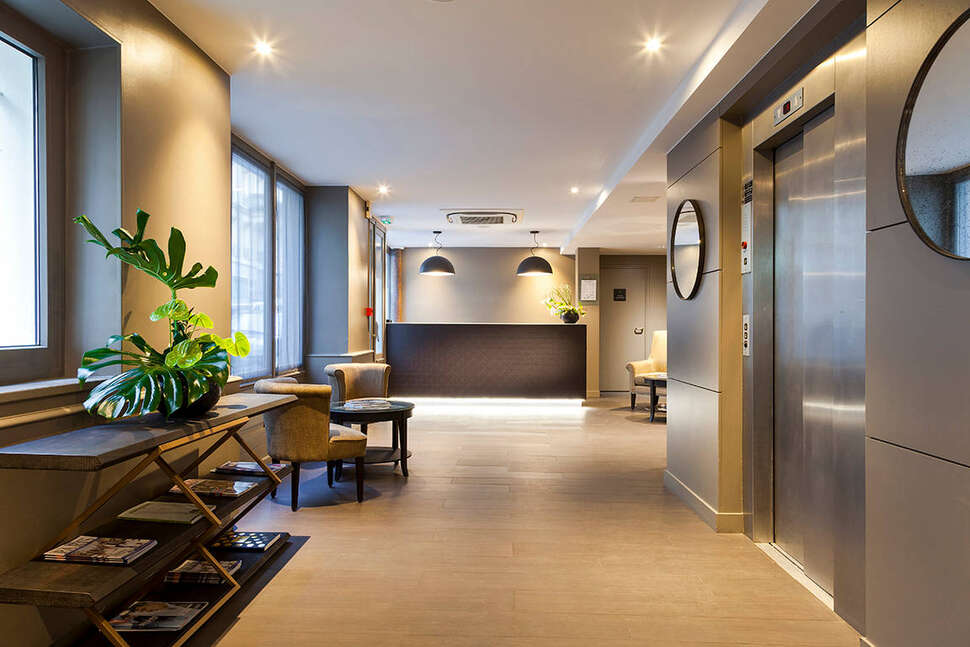 Een foto van het interieur van Hotel Appia la Fayette