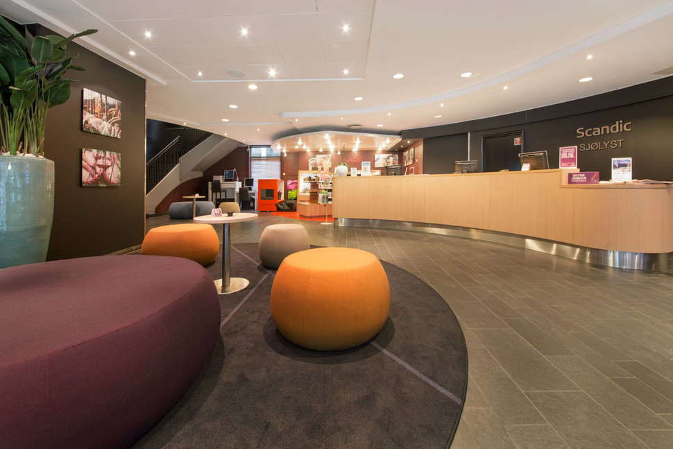 Een foto van het interieur van Scandic Sjølyst