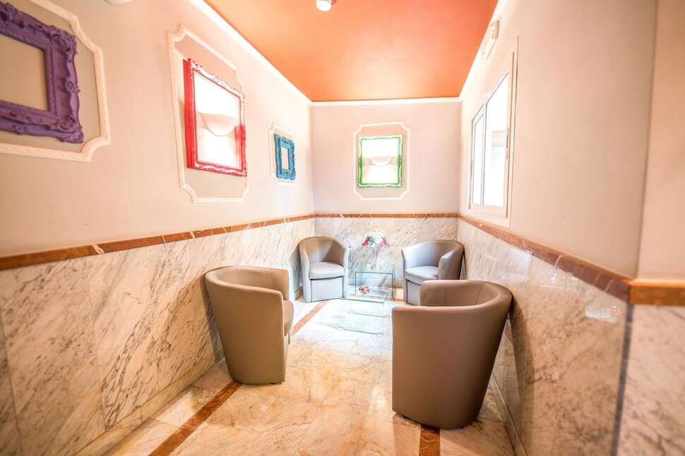 Een foto van het interieur van Hotel Anfiteatro Flavio