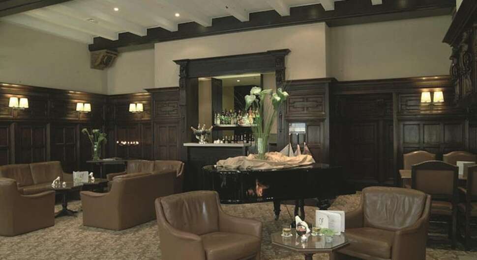 Een foto van het interieur van Hotel Aezaert