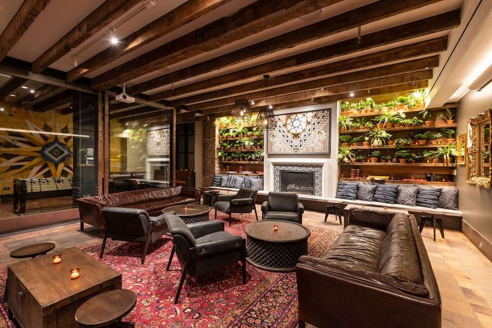 Een foto van het interieur van Pod 39 Hotel