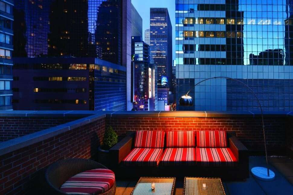 Een foto van het terras bij The Gallivant Times Square