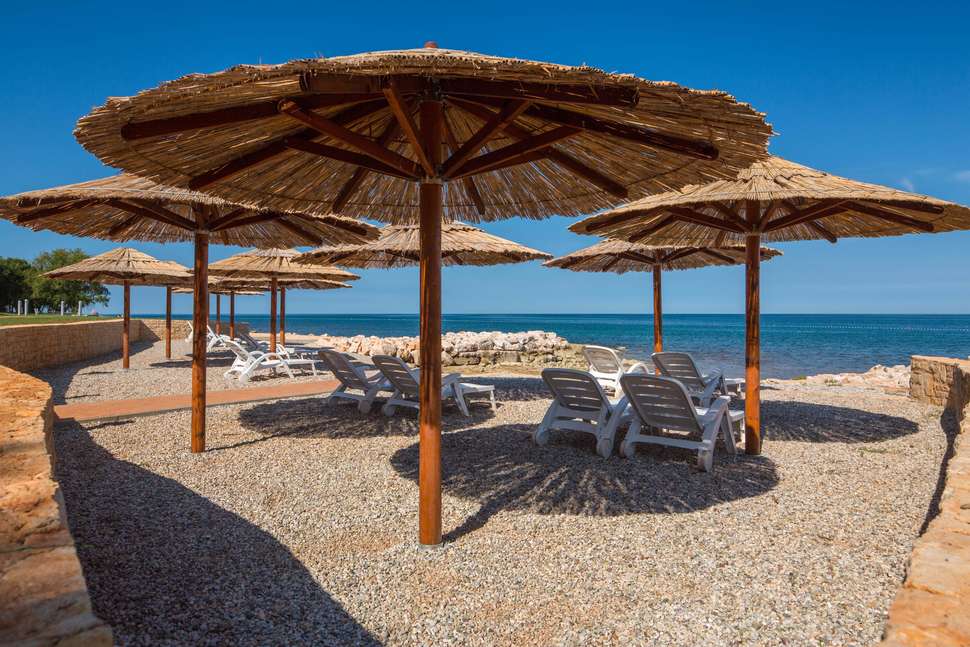 Een foto van het strand bij Camping Park Umag
