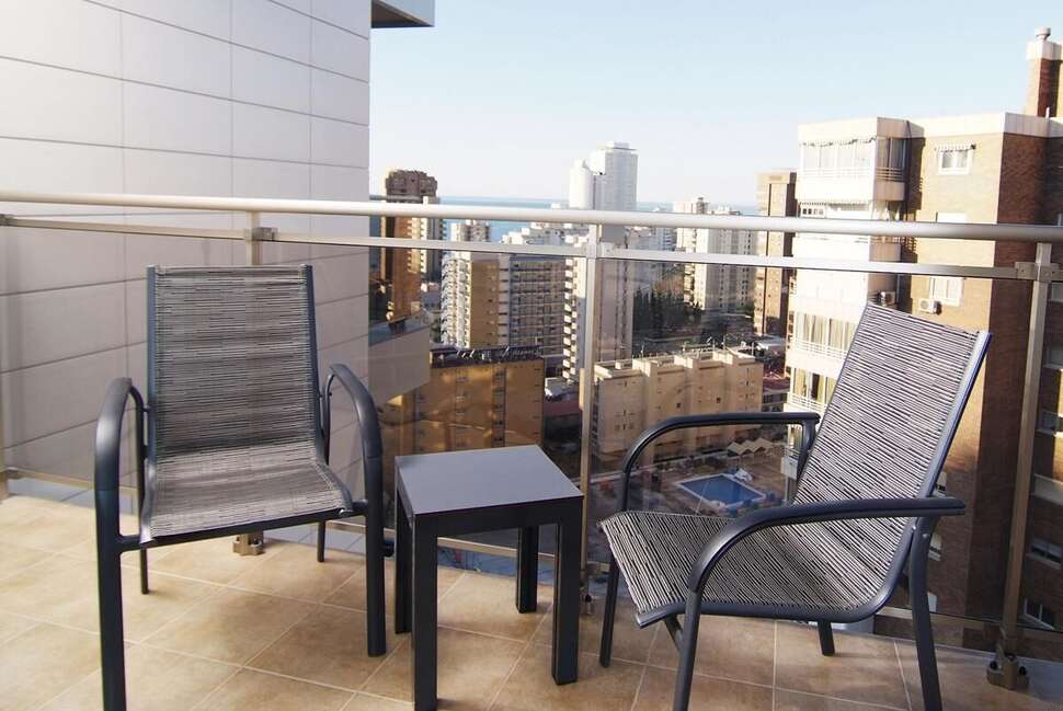 Een foto van het terras bij Sandos Monaco Beach Hotel & Spa
