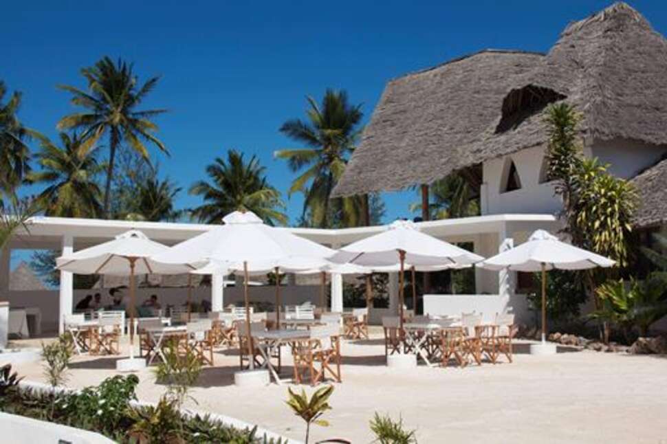 Een foto van het terras bij Dhow Inn boutique hotel