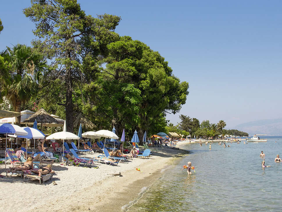 Een foto van het strand bij Hotel Eva Beach