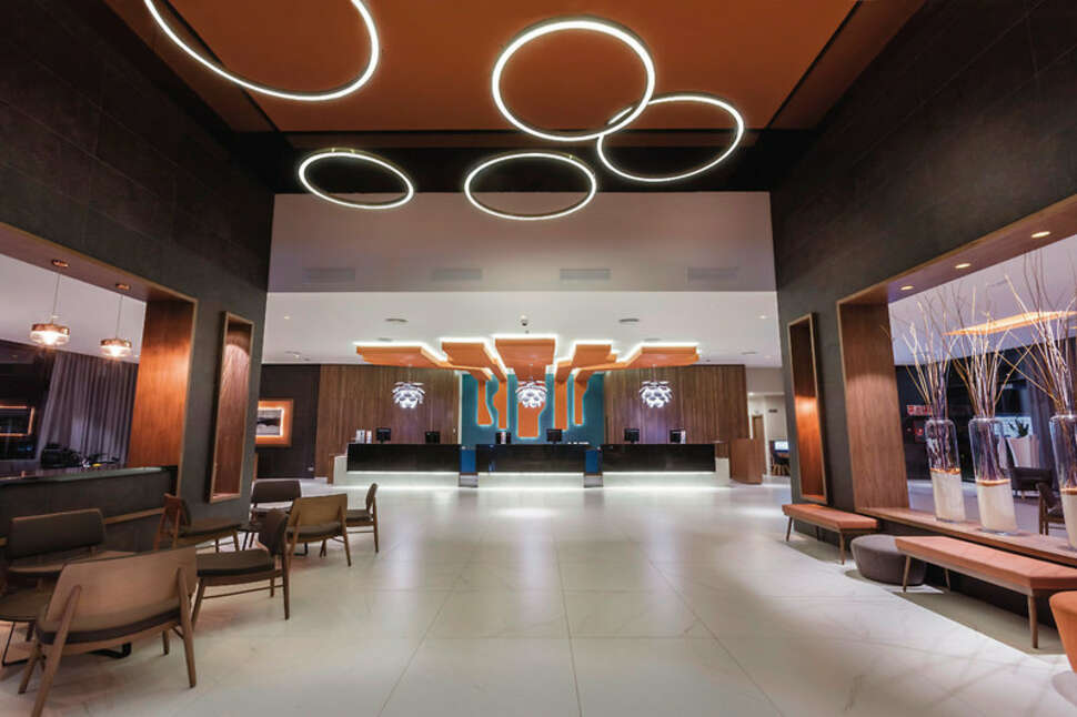 Een foto van het interieur van Riu Costa del Sol