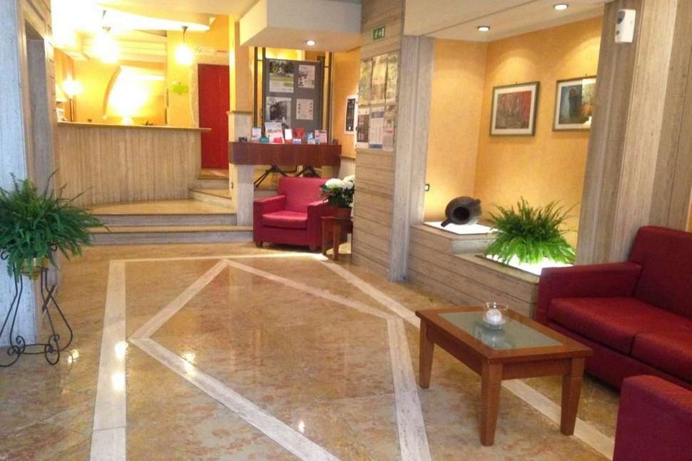Een foto van het interieur van Hotel Posta