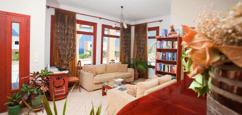 Een foto van het interieur van Appartementen Golden Sun