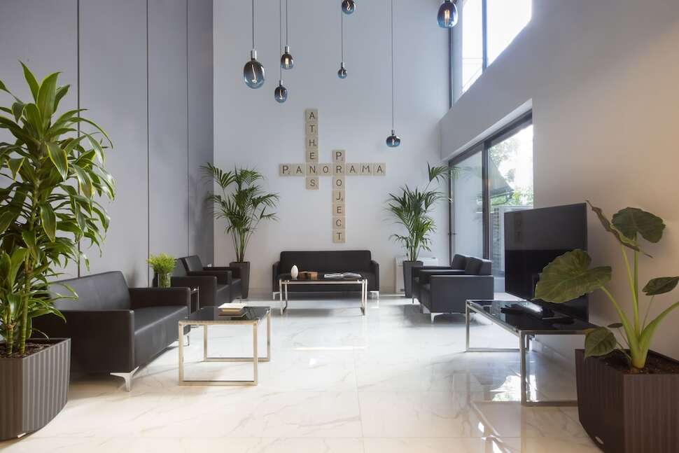 Een foto van het interieur van Athens Panorama Project