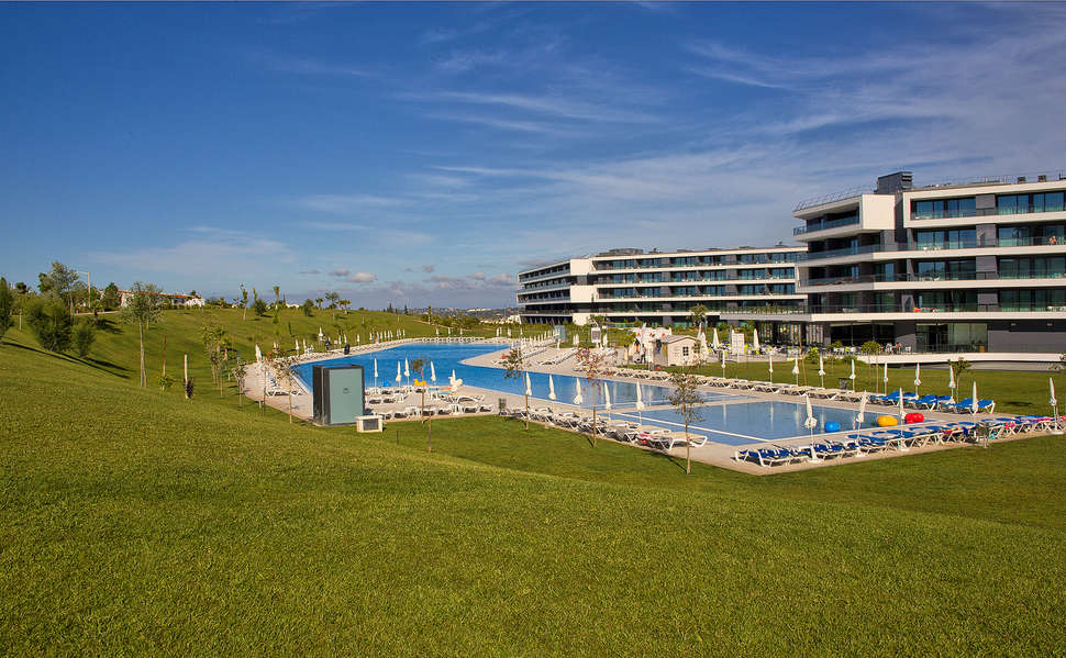 Ein Foto von einer Übersicht des Aparthotel Alvor Baia