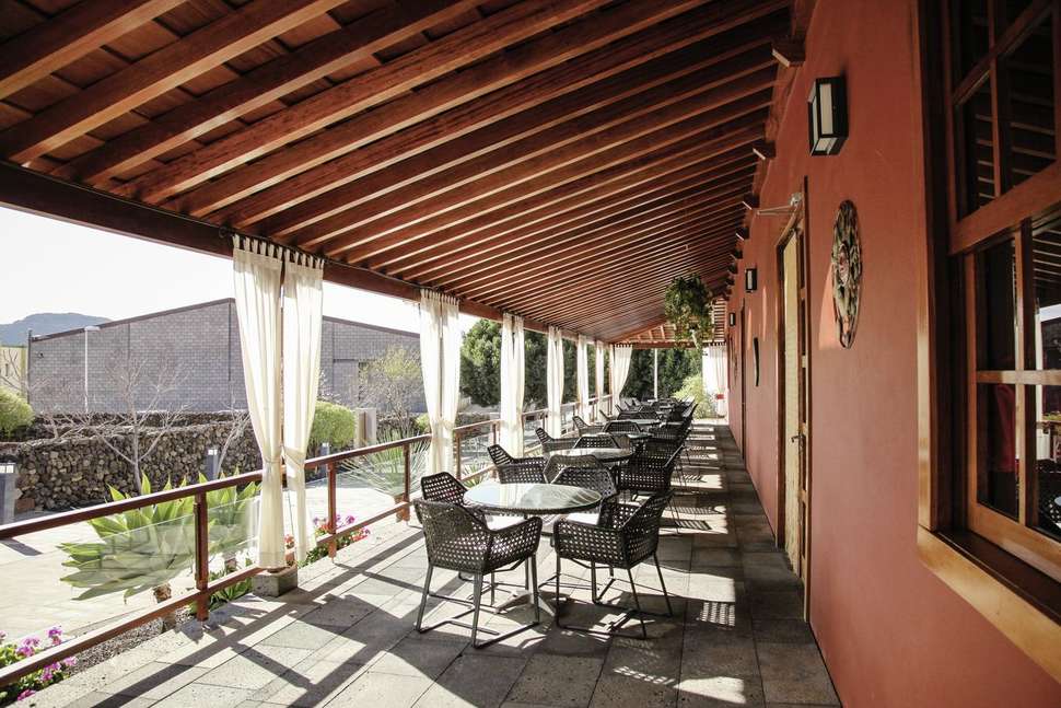 Een foto van het terras bij La Casona del Patio