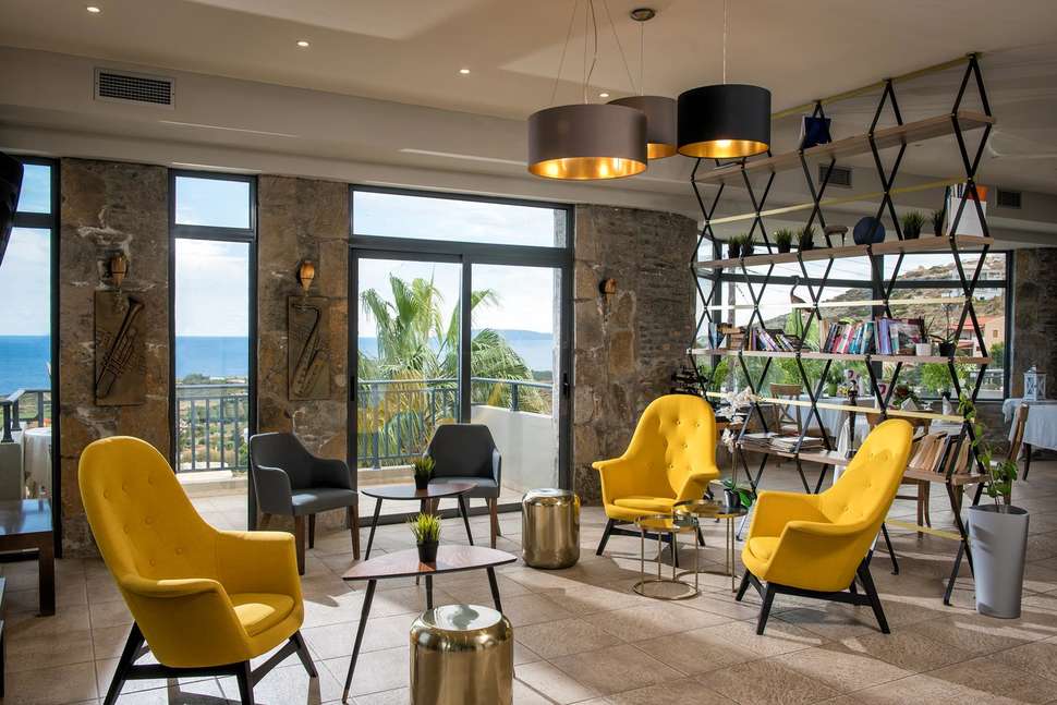 Een foto van het interieur van Happy Cretan Suites