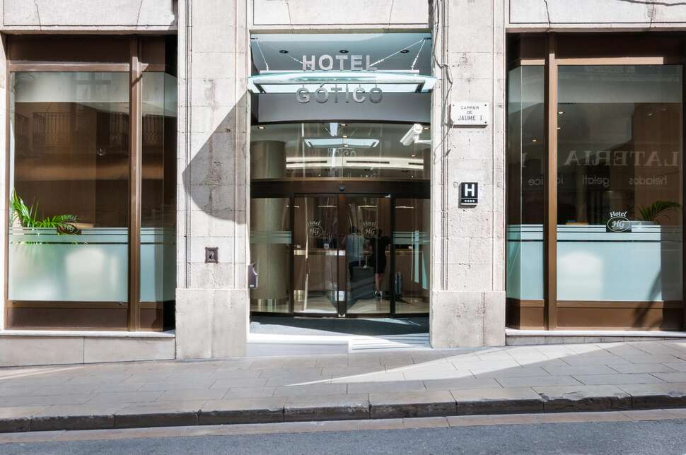 Een foto van de buitenkant van Hotel Gotico