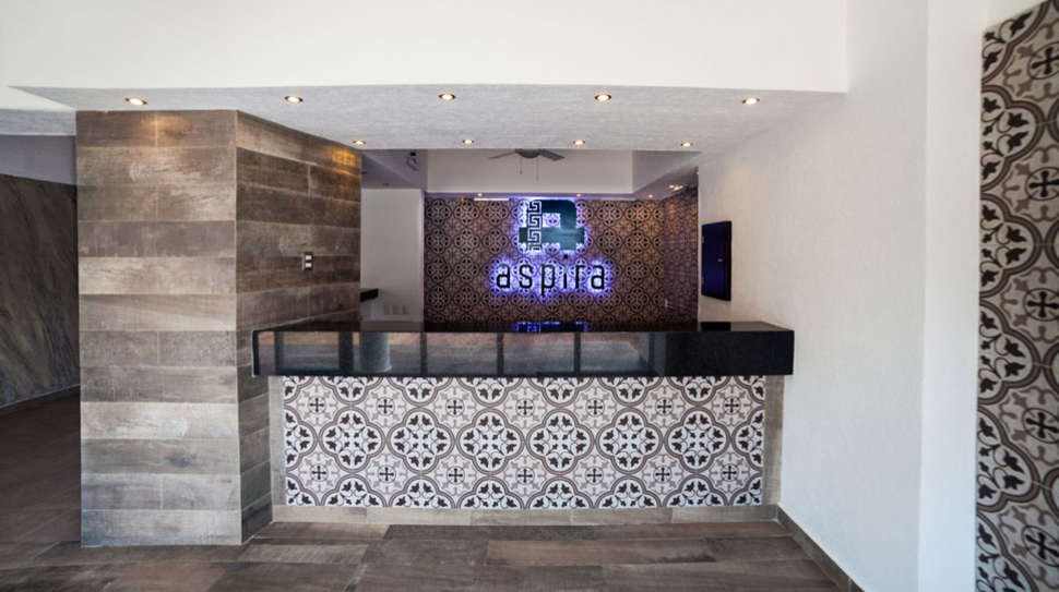 Een foto van het interieur van Hotel Aspira