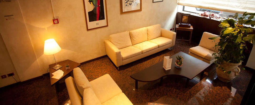 Een foto van het interieur van Hotel Re Enzo Bologna