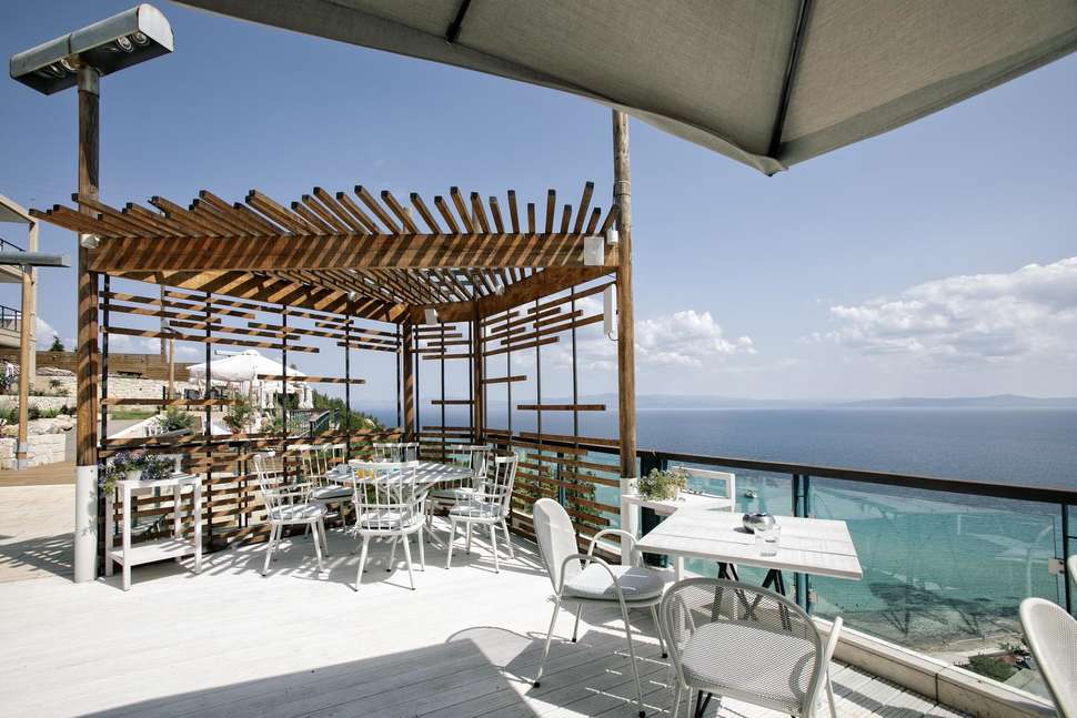 Een foto van het terras bij Rigas Boutique Hotel
