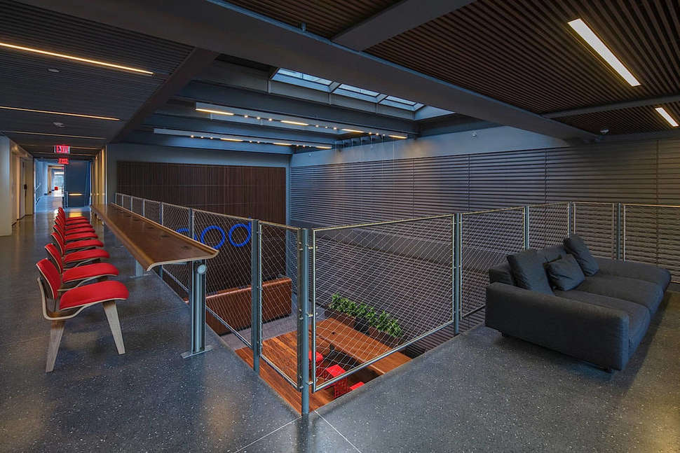 Een foto van het interieur van Pod Brooklyn Hotel