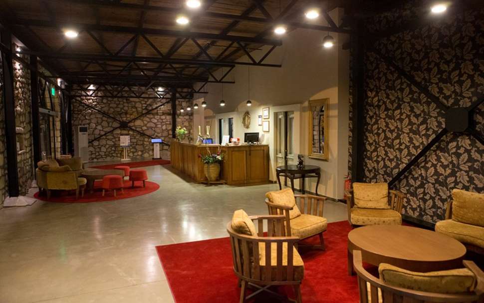 Een foto van het interieur van Hotel Kriopigi
