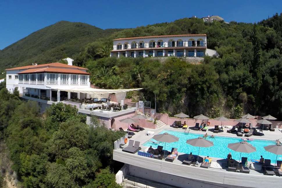 Een foto van een overzicht van Marilena Sea View Hotel