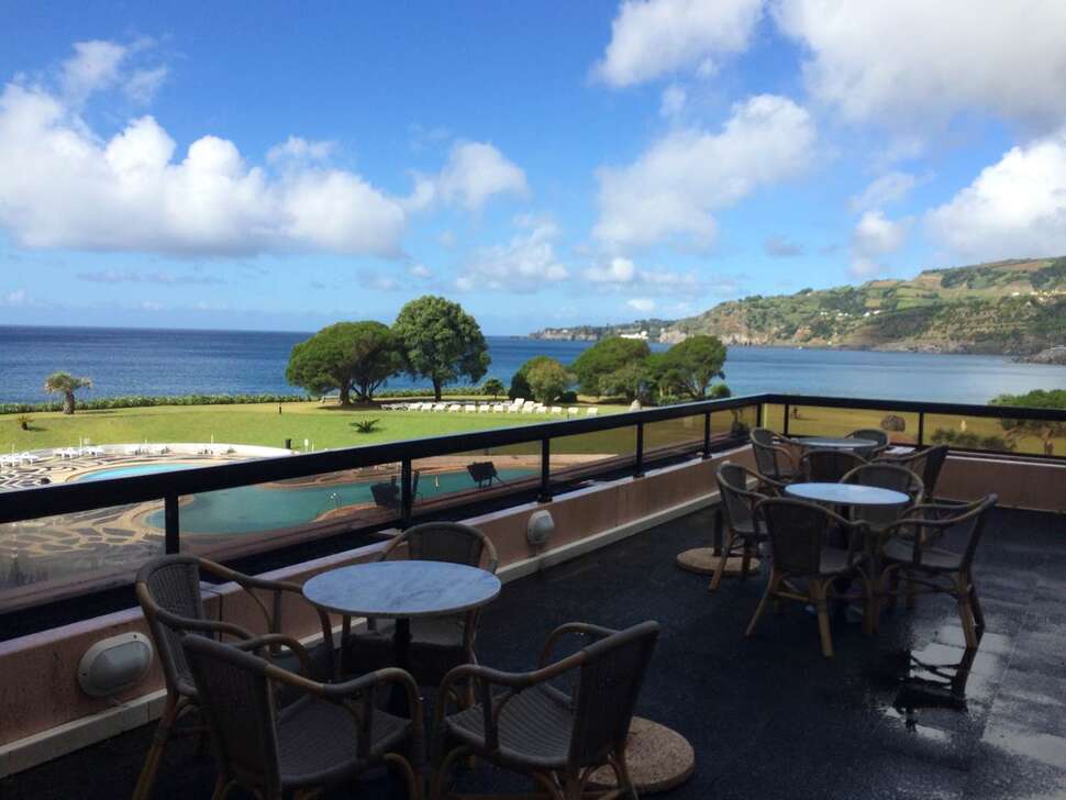 Een foto van het terras bij Pestana Bahia Praia